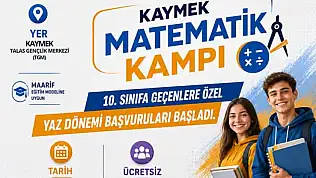 Genç KAYMEK matematik kampı başlıyor