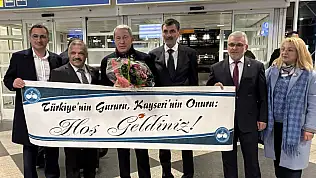 Kayserili gurbetçiler Almanya'da Hulusi Akar'ı karşıladı!