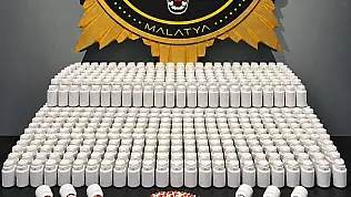 Malatya'da operasyon: 46 bin 189 adet sentetik ecza hapı ele geçirildi