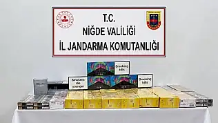 Niğde'de kaçak sigara operasyonu: 300 paket ele geçirildi