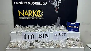 110 bin uyuşturucu hapla yakalanan şüpheli tutuklandı!