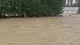 Köyde meydana gelen sel, maddi hasara yol açtı