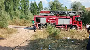 Sivas'ta minibüs yangını paniğe neden oldu!