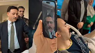 Vali Çiçek'ten operasyonda vurulan polise ziyaret: Bakan Çiftçi'yle görüntülü konuştular