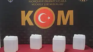Yozgatta operasyon: 20 Litre etil alkol ele geçirildi