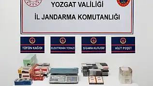 Yozgat'ta kaçak tütün operasyonu: 34 bin makaron ele geçirildi
