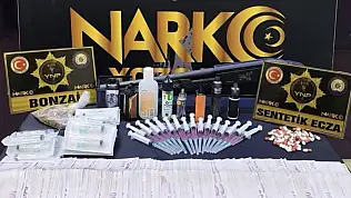 İkamet ve araç aramalarından uyuşturucu ve silah çıktı