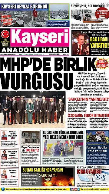 E-Gazete - Tarih: 25 Kasım 2024