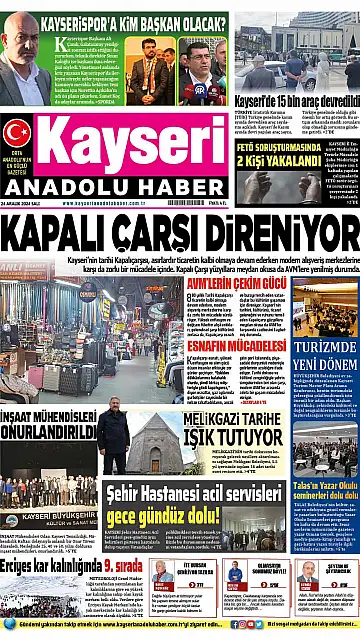 E-Gazete - Tarih: 24 Aralık 2024