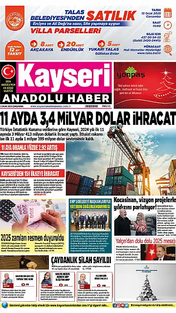 E-Gazete - Tarih: 01 Ocak 2025