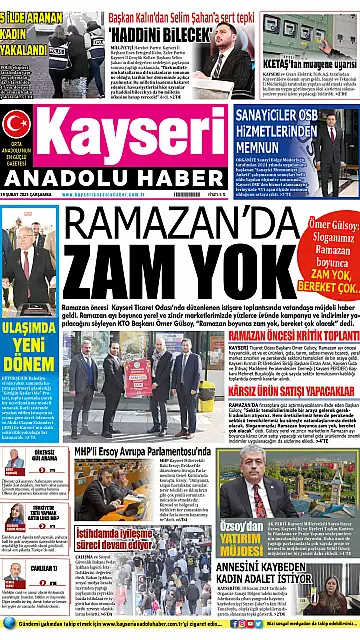 E-Gazete - Tarih: 19 Şubat 2025