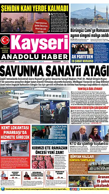 E-Gazete - Tarih: 01 Mart 2025