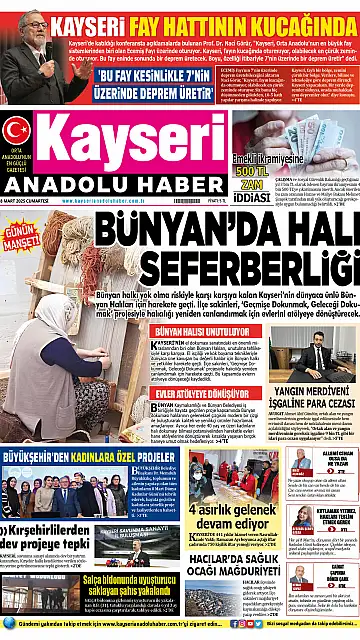 E-Gazete - Tarih: 08 Mart 2025