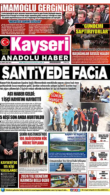 E-Gazete - Tarih: 11 Mart 2025