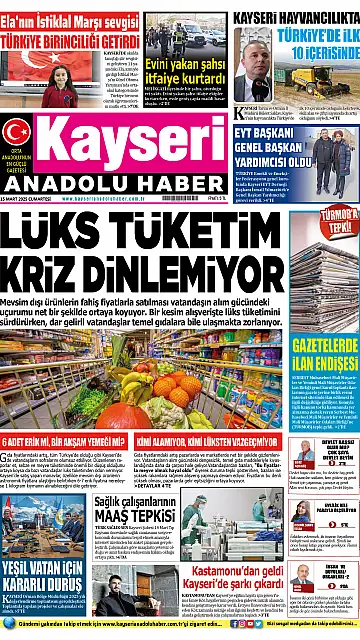 E-Gazete - Tarih: 15 Mart 2025