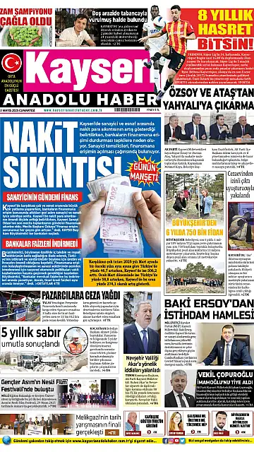 E-Gazete - Tarih: 03 Mayıs 2025