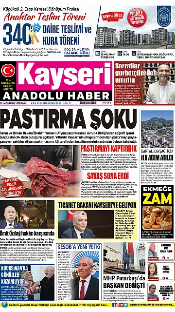 E-Gazete - Tarih: 12 Haziran 2025