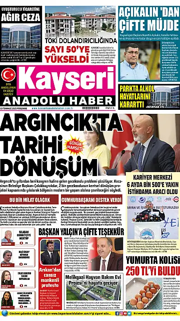 E-Gazete - Tarih: 10 Temmuz 2025