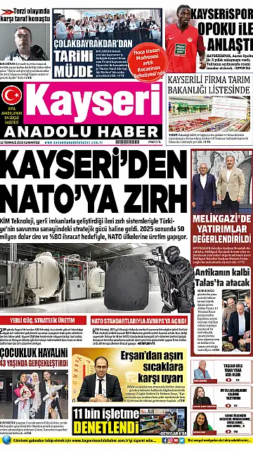 E-Gazete - Tarih: 12 Temmuz 2025