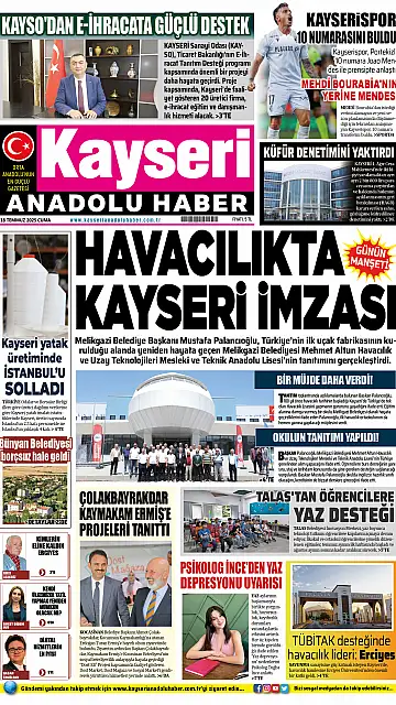 E-Gazete - Tarih: 18 Temmuz 2025