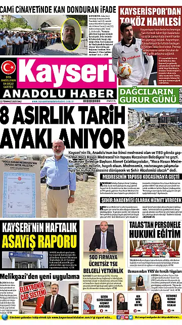 E-Gazete - Tarih: 22 Temmuz 2025