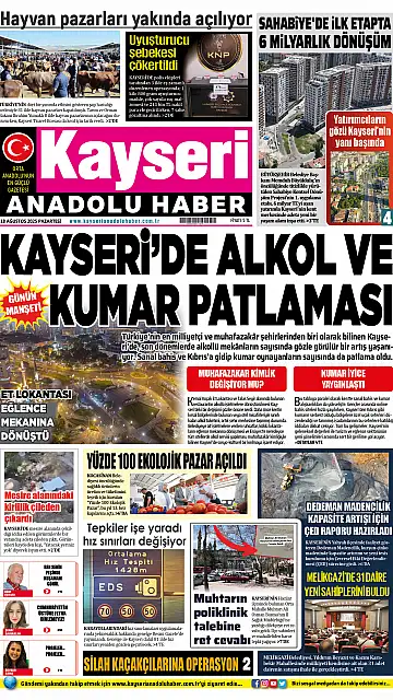 E-Gazete - Tarih: 18 Ağustos 2025