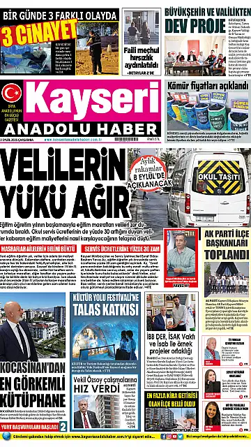 E-Gazete - Tarih: 03 Eylül 2025