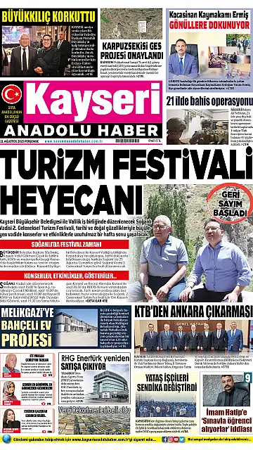 E-Gazete - Tarih: 21 Ağustos 2025