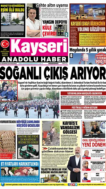 E-Gazete - Tarih: 25 Ağustos 2025