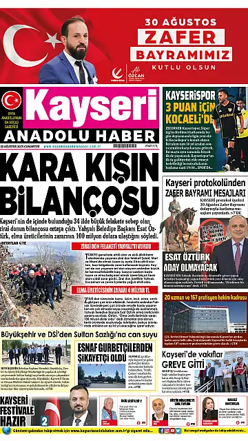 E-Gazete - Tarih: 30 Ağustos 2025