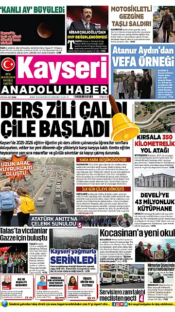 E-Gazete - Tarih: 09 Eylül 2025