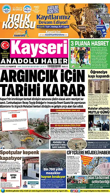 E-Gazete - Tarih: 15 Eylül 2025