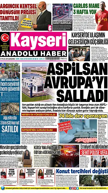 E-Gazete - Tarih: 17 Eylül 2025