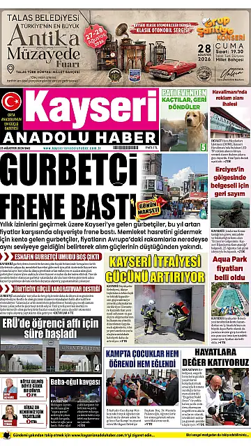 E-Gazete - Tarih: 25 Ağustos 2026
