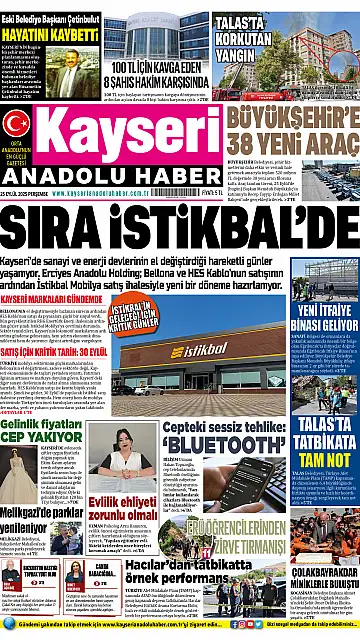 E-Gazete - Tarih: 25 Eylül 2025