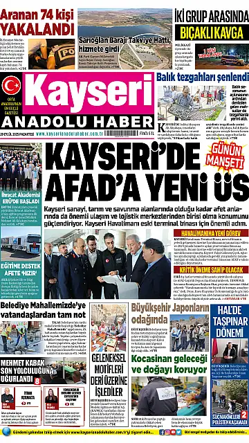 E-Gazete - Tarih: 29 Eylül 2025