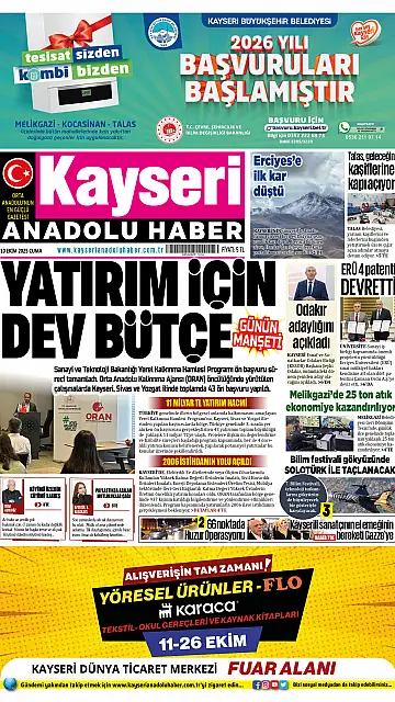 E-Gazete - Tarih: 10 Ekim 2025