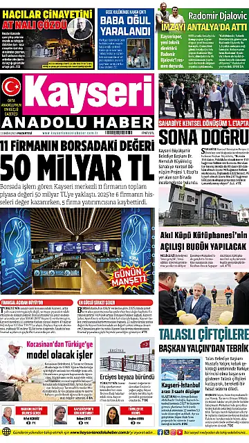 E-Gazete - Tarih: 13 Ekim 2025