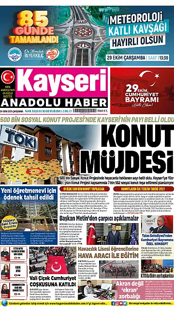 E-Gazete - Tarih: 29 Ekim 2025