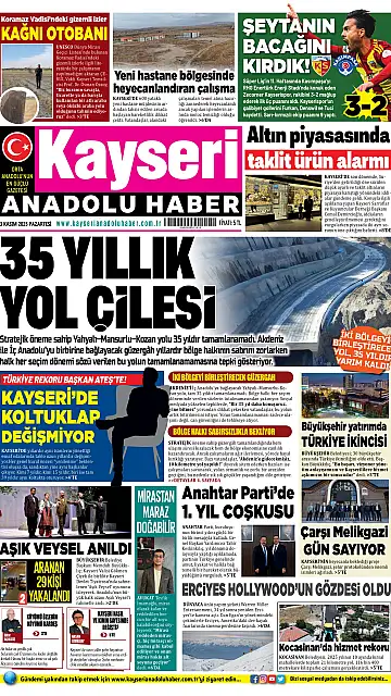 E-Gazete - Tarih: 03 Kasım 2025