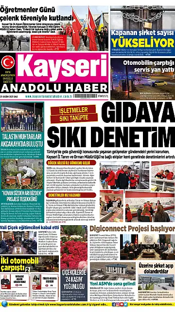 E-Gazete - Tarih: 25 Kasım 2025