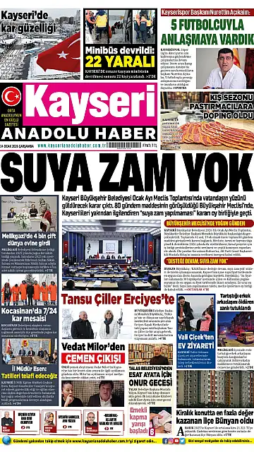 E-Gazete - Tarih: 14 Ocak 2026