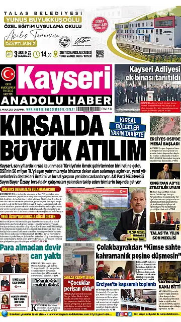 E-Gazete - Tarih: 03 Aralık 2025