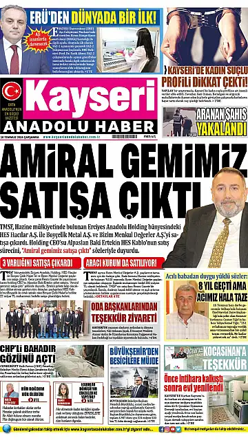 E-Gazete - Tarih: 10 Temmuz 2024