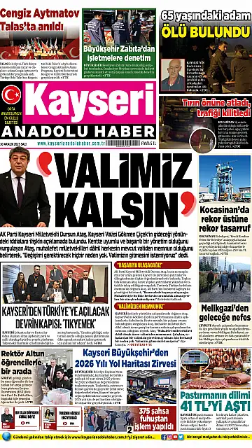 E-Gazete - Tarih: 30 Aralık 2025