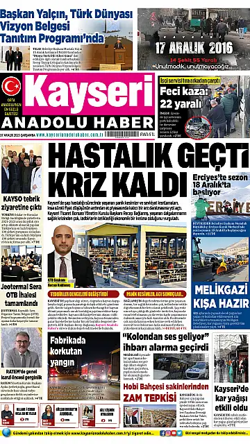 E-Gazete - Tarih: 17 Aralık 2025