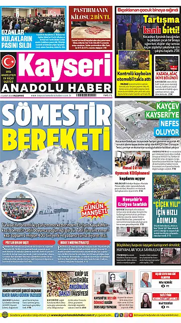 E-Gazete - Tarih: 02 Şubat 2026