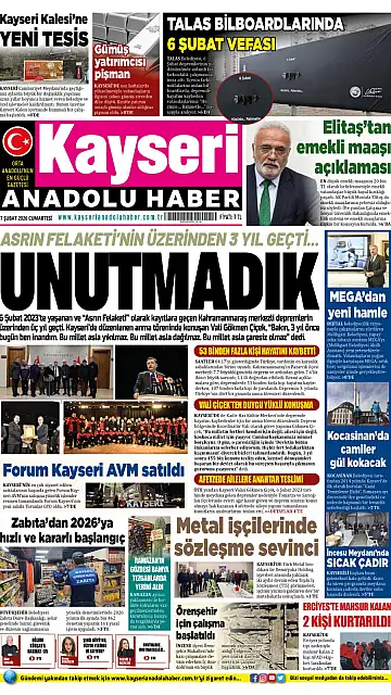 E-Gazete - Tarih: 08 Şubat 2026