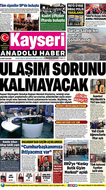 E-Gazete - Tarih: 13 Mart 2026