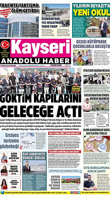 E-Gazete - Tarih: 09 Temmuz 2026